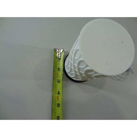 Decorative USB-Powered LED Table Lamp With Modern Geometric Patterned Shade & So - Picture 8 of 8